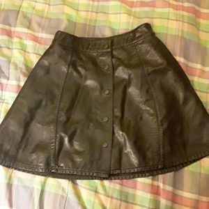 Nasty gal leather (faux) skirt.